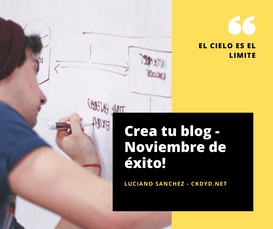 crea tu blog, muestra la imagen a una persona creando una plan de trabajo.
